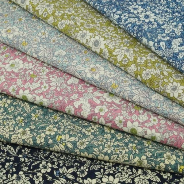 100% Cotton Poplin Fabric Rose & Hubble Floral Ditsy Petal Flowers