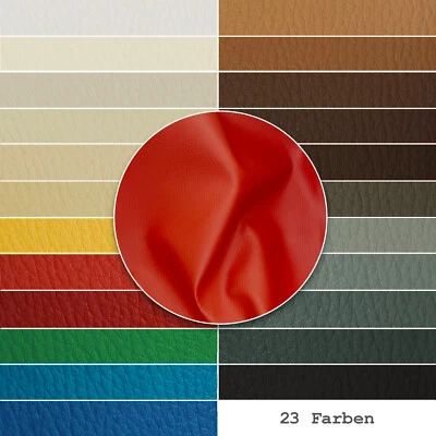 Kunstleder Lederimitat Polsterstoff Möbelstoff 140 cm breit Meterware 23 Farbe - Bild 1 von 3