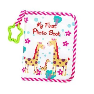 Baby Soft Cloth Album; Baby‘s My First Photo Book for Family Memery with Pink - Picture 1 of 7