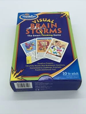 ThinkFun Visual Brainstorms: The Smart Thinking Game. 100 Brainteasers - Image 1 of 4