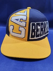 Vintage CAL Golden Bears Cap Boy Hat Blue/Yellow Adjustable Snapback Cap - Picture 1 of 10