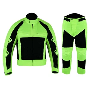 WARRIOR Motorcycle Textile SUMMER MESH Breathable CE Armour Jacket Trouser Suit - Picture 1 of 12