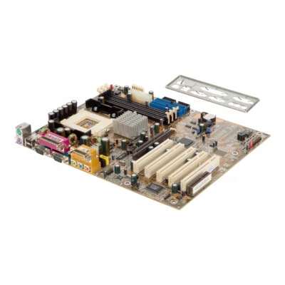 Mainboard ATX DFI WB72-SC WB72 REV.A1 SOCKEL 423 SDRAM AGP PCI CNR - Image 1 of 3