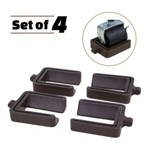 Kings Brand Möbel - Braun Gummi Bett Rad Stopper Rolle Tassen (4er Set) - Bild 1 von 5