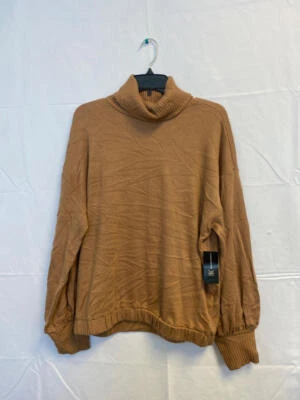 Precio de venta sugerido por el fabricante $70 Inc International Concept Top cuello alto marrón talla XL Foto 1 de 3