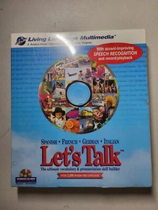 Vintage Syracuse Language Let's Talk Multi CD-ROM Vocabulary Pronunciation NEW - Picture 1 of 5