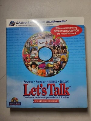 Vintage Syracuse Language Let's Talk Multi CD-ROM Vocabulary Pronunciation NEW - Image 1 of 4