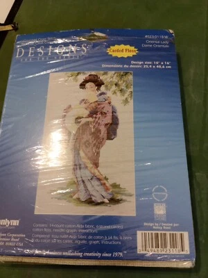 KIT de punto de cruz contado Janlynn Oriental Lady Fans Nancy Rossi Foto 1 de 4