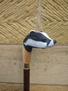 Hermoso bastón de madera tallado a mano animal bastón de madera - Imagen 1 de 3