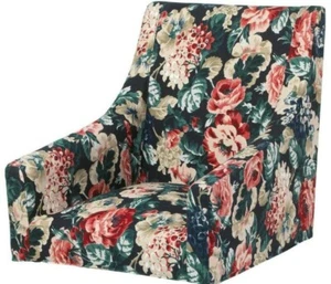 NIP IKEA Sakarias Armchair Cover Lingbo Floral Multicolor Dark / Slipcover ONLY - Picture 1 of 2