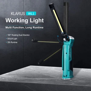 Klarus WL1 Multifunktions Arbeitsleuchte LED Akku Taschenlampe + Magnetfuß - Bild 1 von 11
