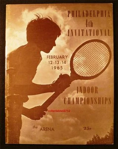 RARE 1965 4th PHILADELPHIA INVITATIONAL TENNIS INDOOR CHAMPIONSHIPS PROGRAM - Picture 1 of 1