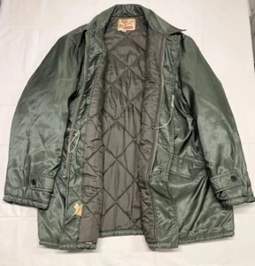 Vtg 60s Monterey Club Sportswear Size 48 Jacket Quilt Lined Green Hunting Parka - Picture 1 of 14