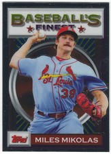 2020 Topps Finest Flashbacks #189 Miles Mikolas - St. Louis Cardinals