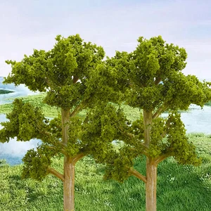 10pcs Banyan Trees Model 12cm Train Garden Park Wargame Scenery Layout Diorama27 - Picture 1 of 10