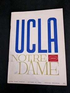 Notre Dame vs UCLA 1964 Fußball Offizielles Programm Vintage 10/17/1964 BUF - Bild 1 von 3