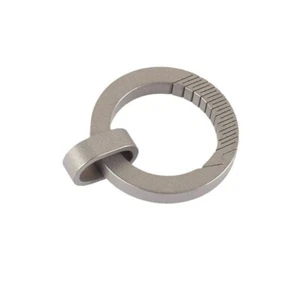 EDC Titanium Alloy Keychain Carabiner Portable Waist Hang Buckle with Mini Ring - Picture 1 of 10