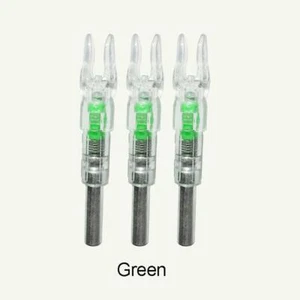 3pcs Hunting Shooting Lighted Bow LED Arrow Nock Tail Fit 6.2mm Arrow Shaft ☆HXJ - Picture 1 of 11