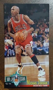 Michael Jordan 1993 Fleer Jam Session #33 Chicago Bulls HOF Large Card #2 - Bild 1 von 10