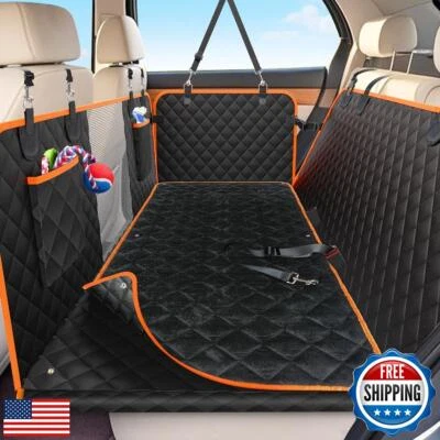 Dog Car Seat Cover for Back Seat with Hard Bottom, 2025 Upgraded Waterproof - Image 1 of 4