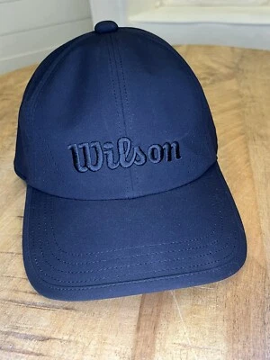 Gorra Wilson Negra Corte Láser Rendimiento Correa Trasera Sombrero Tenis Golf Béisbol TALLA XS Foto 1 de 4