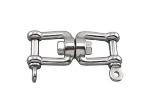 Cadena de anclaje giratoria de 16 mm de acero inoxidable grado AISI 316 MANDÍBULA y mandíbula gimnasio marino - Imagen 1 de 7