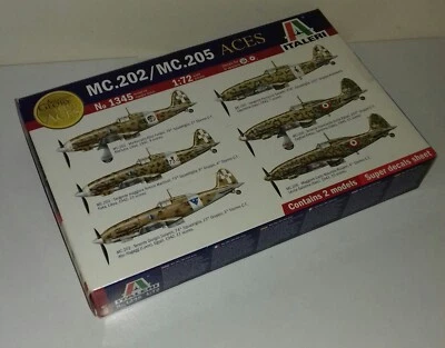 MACCHI 202, MACCHI 205 ACES KIT ITALERI 1/72 1345 - Immagine 1 di 2
