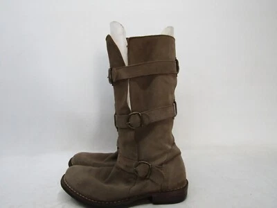 Botas Florentini Baker para mujer talla 38 EUR marrón gamuza hebilla media pantorrilla Foto 1 de 4