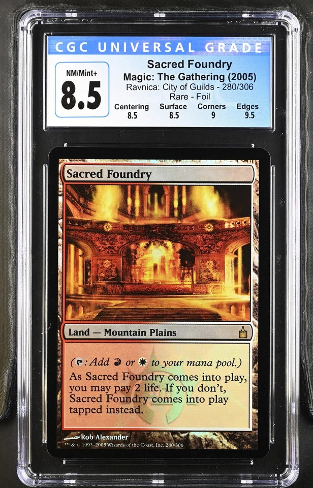 SACRED FOUNDRY Ravnica Foil Rare CGC 8.5 Q++ MTG [Nostalgium] - Image 1 of 2