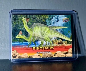 2015 Upper Deck Dinosaurs Olorotitan Extinction Red Parallel #50 Card - Picture 1 of 2