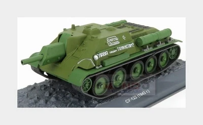 1:43 EDICOLA Tank Su-122 Cy-122 Carro Armato 1943 Military Green AEWRT008 - Immagine 1 di 2