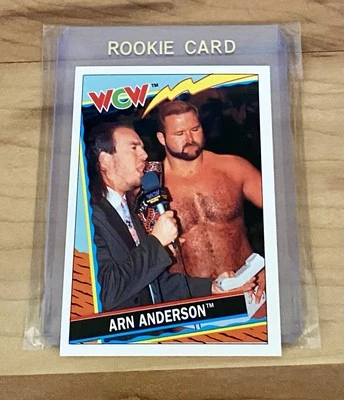 1992 Topps WCW UK Exclusive Arn Anderson Card #33 WWE Vintage GEM Mint - Image 1 of 2