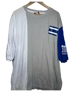 Camiseta De Colección Sean John Para Hombre 4X Azul Estampado Gráfico Manga Corta Tri Color Y2K - Imagen 1 de 8