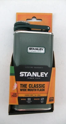 STANLEY EL CLÁSICO MATRAZ BOCA ANCHA NUEVO ACERO INOXIDABLE VERDE Foto 1 de 4
