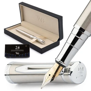Fountain Pen Set, Fine Nib, Includes 24 Pack Ink Cartridges, Ink Refill Conve... - Picture 1 of 9