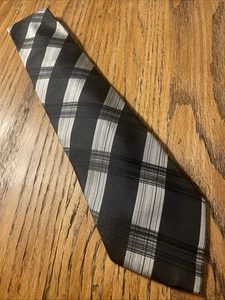 Vintage EUC Balmain Paris Silk Plaid Argyle Tie Men’s Necktie France - Picture 1 of 11