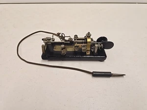 Antique C1918 Vibroplex Semi-Automatic Telegraph Morse Code Key Bug No. 61228 - Picture 1 of 14