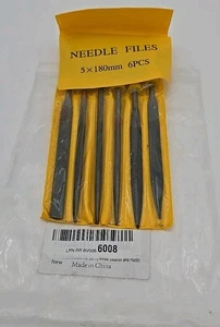 Juego de limas de aguja de trabajo de cuero 5 x 180 mm - 6 piezas nuevas  - Imagen 1 de 5
