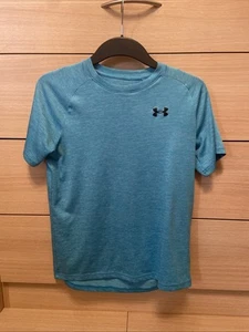 Under Armour Junior Boys Tech 2.0 T-Shirt Short Sleeve Ether Blue - Picture 1 of 5