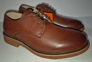 Deer Stags Denny braun Oxford Schnürschuhe leichte elegante Schuhe Jungen Größe 1,5M neu mit Etikett - Bild 1 von 7