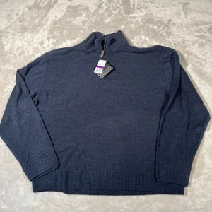 Neu mit Etikett Herren 2XL Trikot St Raphael Pullover Pulli blau 1/4-Reißverschluss Baumwollmischung - Bild 1 von 10