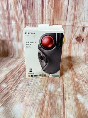 Elecom Huge Trackball Mouse M-HT1DR BK Wireless 8-Button with Dongle - Image 1 of 3