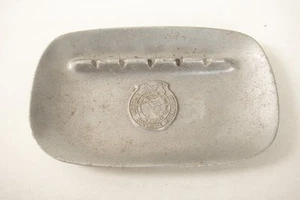 Western Conference of Teamsters Ashtray (UW3/JSF6) Pewter w/Double Horse Heads - Picture 1 of 9