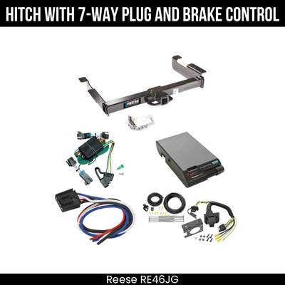 Hitch Tow PKG+ Brake Control For 00-02 Chevy Express GMC Savana 1500 2500 3500 - Image 1 of 4