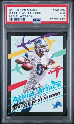 2013 Topps Magic Aerial Attack Matthew Stafford Lions #AA-MS PSA 7 - Image 1 of 2