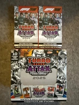Topps F1 Turbo Attax 2025 BUNDLE BRAND NEW UNOPENED - UK #1 box and#2 eco pack