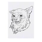 Large 'Angry Chihuahua' Temporary Tattoo (TO00058611)