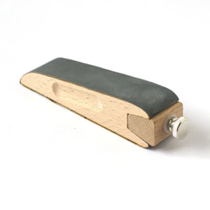 Sanding Block Sandpaper Holder Handmade Leather Edge Polishing - Picture 1 of 8
