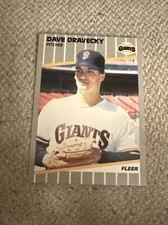 1989 Fleer San Francisco Giants Baseball Card #327 Dave Dravecky
