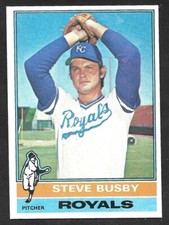 1976 TOPPS #260  Steve Busby  KANSAS CITY ROYALS  EX-MINT+   A
